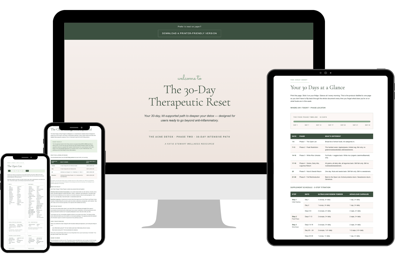 4 Done-For-You Reset Protocols, included inside The Acne Detox